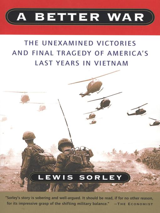Title details for A Better War by Lewis Sorley - Wait list